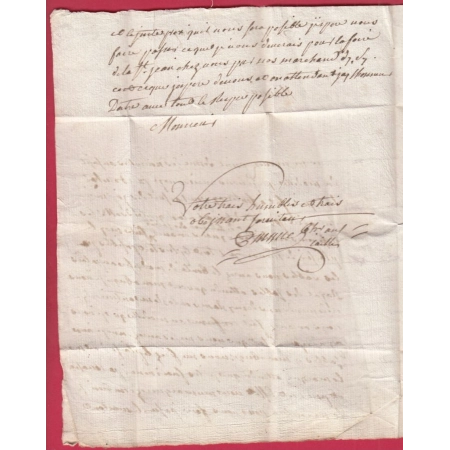 MARQUE BEAULIEU VENDEE LENAIN N°2 INDICE 18 TAXE MODIFIEE 1780 FONTENAY LE COMTE LETTRE COVER