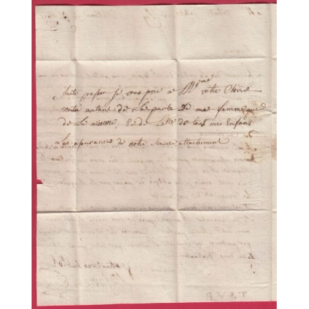MARQUE MILLAU AVEYRON 1777 MENTION LETTRE RENVOYEE POUR ETRE TROP TAXEE TAXE 16 ANNULE LE PUY EN VELAY HAUTE LOIRE