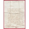 MARQUE 77 LACAUNE TARN 1804 FRANCHISE LE DIRECTEUR DE LA POSTE AUX LETTRES POUR AGDE HERAULT LETTRE COVER