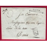 MARQUE P41P YSSENGEAUX HAUTE LOIRE 1804 PP ENCADRE POUR PARIS INDICE 14 LETTRE COVER