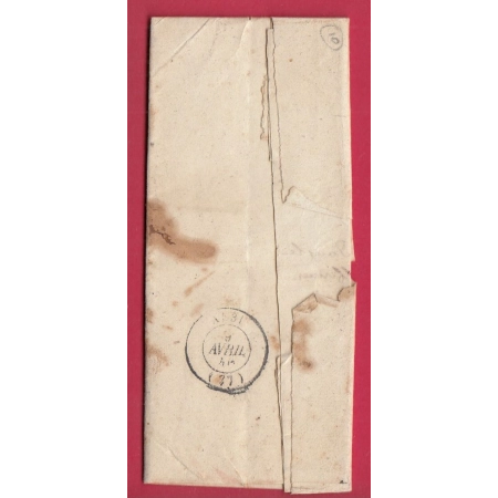 CURSIVE 77 VALENCE TARN BOITE RURALE N ST CIRGUE DECIME RURALE TAXE LOCALE 1 POUR ALBI 1840 LETTRE COVER
