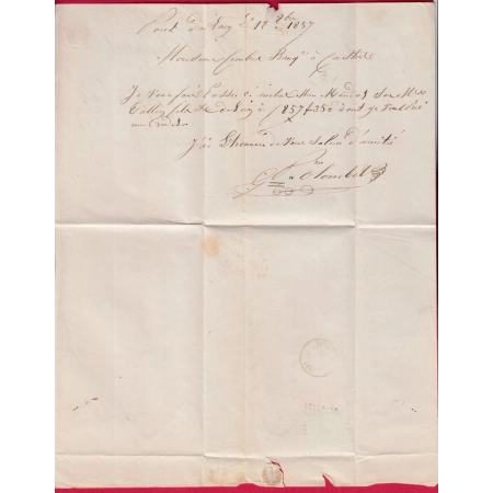N°14 PC 1943 MAZAMET TARN BOITE RURALE A PONT DE LARN POUR CASTRES LETTRE COVER
