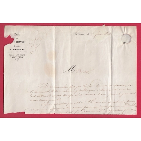 N°22 GC MARTEL LOT BOITE RURALE D FLOIRAC POUR TERRASSON DORDOGNE LETTRE COVER