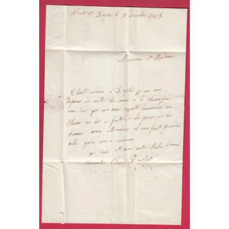 N°22 GC YSSENGEAUX HAUTE LOIRE BOITE RURALE B LAPTE POUR MONTFAUCON LETTRE COVER