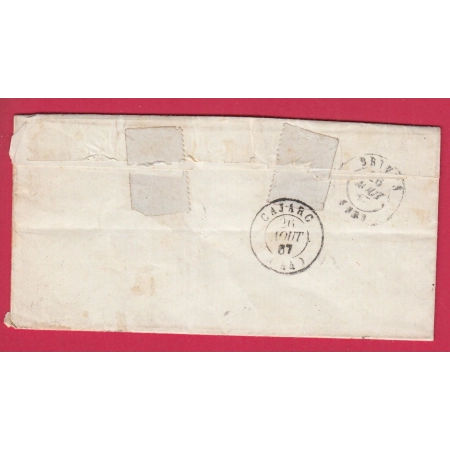 N°29 GC CAJARC LOT BOITE RURALE F SAINT CHELS POUR BRICE CORREZE LETTRE COVER