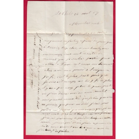 N°29 GC CAJARC LOT BOITE RURALE F SAINT CHELS POUR BRICE CORREZE LETTRE COVER