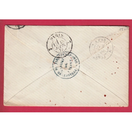 N°60 GC 2429 MONTAUBAN TARN ET GARONNE GRIFFE LE CABINET DU PREFET POUR PARIS LETTRE COVER
