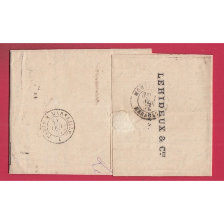 N°38 + 89 MIXTE SAGE CERES PARIS PL DE LA BOURSE POUR MONTPELLIER HERAULT LETTRE COVER
