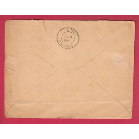 N°83 86 87 88 PARIS DEPART 1896 POUR SAURAT ARIEGE LETTRE COVER