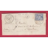 N°78 CAD TYPE 18 PUY L'EVEQUE LOT BOITE RURALE A VIRE SUR LOT POUR ISSOUDUN INDRE LETTRE COVER