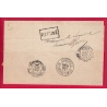 TAXE N°33 LETTRE NON AFFRANCHIE  CONVOYEUR LIGNE ST DIE LUNEVILLE MEURTHE ET MOSELLE DETAXE MENTION SERVICE AU DOS