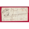 CURSIVE 62 LE VERNET LA VARENNE PUY DE DOME BOITE RURALE C LA FAURIE DECIME RURAL POUR PARIS 1842 LETTRE COVER