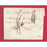 MARQUE 46 MENDE LOZERE TAXE ANNULE FRANCHISE VERIFIEE POUR PARIS 1813 LETTRE COVER