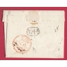 MARQUE 46 MENDE LOZERE TAXE ANNULE FRANCHISE VERIFIEE POUR PARIS 1813 LETTRE COVER