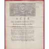 DECRET CORPS LEGISLATIF 1792 PLOMBAT ET CHARRIER NOTAIRE ST GENIES AVEYRON NASBINALS LOZERE SIGNE DURANTHON MINISTRE