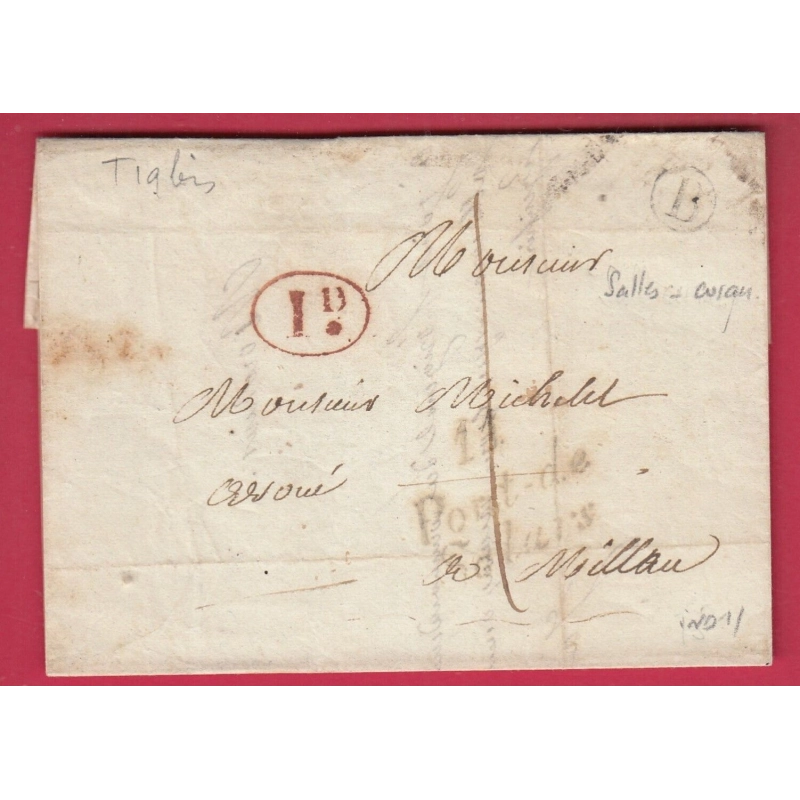 CURSIVE 11 PONT DE SALARS BOITE RURALE B SALLES CURAN AVEYRON DECIME RURAL TAXE LOCALE 1 POUR MILLAU LETTRE COVER