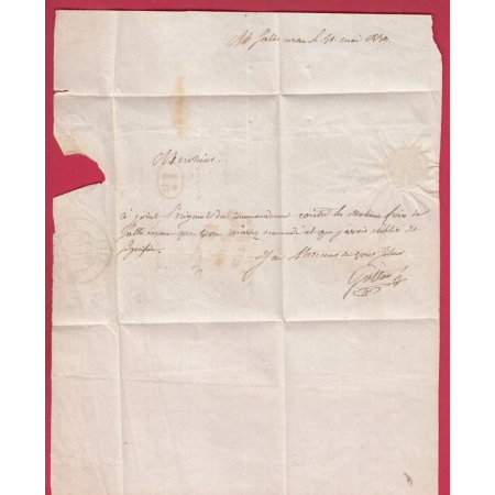 CURSIVE 11 PONT DE SALARS BOITE RURALE B SALLES CURAN AVEYRON DECIME RURAL TAXE LOCALE 1 POUR MILLAU LETTRE COVER
