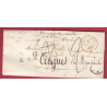 CURSIVE 62 BOURG LASTIC TAXE MODIFIE TROUVE A LA BOITE 1844 POUR ST CIRGUES PUY DE DOME LETTRE COVER