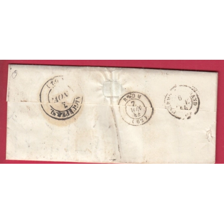 CURSIVE 62 BOURG LASTIC TAXE MODIFIE TROUVE A LA BOITE 1844 POUR ST CIRGUES PUY DE DOME LETTRE COVER