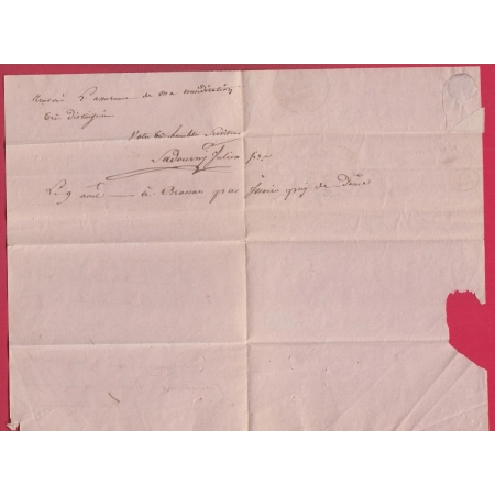 CURSIVE 62 ST GERMAIN CAD TYPE 12 ISSOIRE DECIME RURAL BRASSAC PUY DE DOME POUR RIOM TYPE 11  LETTRE COVER