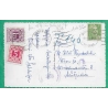 N°719 MARIANNE DE GANDON + TIMBRE TAXE AUTRICHIEN OSTERREICH CARTE POSTALE CHAMONIX FRANCE POUR VIENNE WIEN 1945