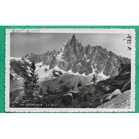 N°719 MARIANNE DE GANDON + TIMBRE TAXE AUTRICHIEN OSTERREICH CARTE POSTALE CHAMONIX FRANCE POUR VIENNE WIEN 1945