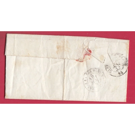 N°14 PC 1882 MARINGUES PUY DE DOME BOITE RURALE C LAVEINE POUR CLERMONT FERRAND LETTRE COVER