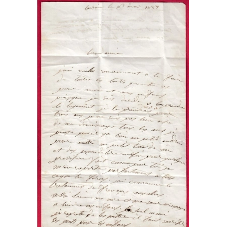 N°14 PC 1882 MARINGUES PUY DE DOME BOITE RURALE C LAVEINE POUR CLERMONT FERRAND LETTRE COVER