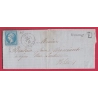 N°22 GC 163 ARLANC PUY DE DOME BOITE RURALE F BEURRIERES POUR LYON LETTRE COVER