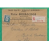 N°181 PASTEUR RECOMMANDE LOCAL PUB VICTOR MURACCIOLE VIOLONISTE MUSIQUE ALES GARD 1930 LETTRE COVER FRANCE