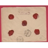 N°58 60 X4 GC1029 LA CIOTAT BOUCHES DU RHONE LETTRE CHARGE POUR PARIS LETTRE COVER