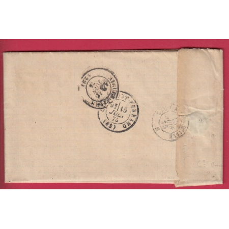 N°60 GC 79 AMBERT PUY DE DOME BM ARLANC POUR AIGUES VIVES GARD LETTRE COVER