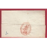 FRANCHISE MINISTRE DE LA POLICE + VIGNETTE AU DOS PERIODE REVOLUTIONNAIRE LETTRE COVER
