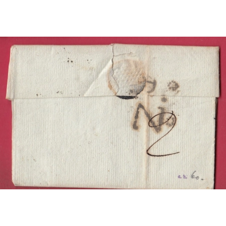 MARQUE P64P OLERON BASSES PYRENEES TAXE 4 RELAS ESPAGNE ZARAGOZA 1817 LETTRE COVER