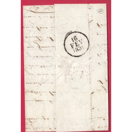 CAD TYPE 12 EN BLEU ST AFFRIQUE AVEYRON 1831 POUR MONTPELLIER LETTRE COVER