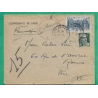 N°713 + 760 MARIANNE DE GANDON PNEUMATIQUE OBLITERATION TEMPORAIRE CONFERENCE DE PARIS 1946 LETTRE COVER FRANCE