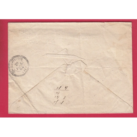 N°22 PC DU GC 1415 ESPALION AVEYRON 1864 POUR STE GENEVIEVE INDICE 13 LETTRE COVER