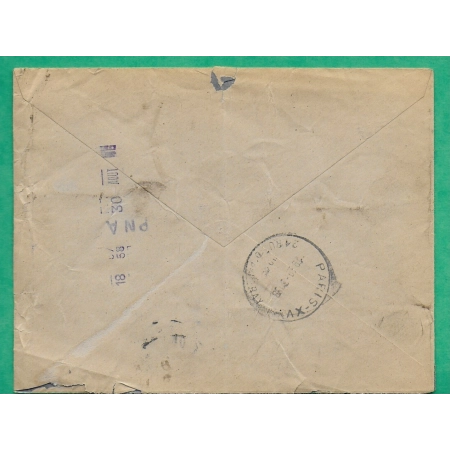 N°713 + 760 MARIANNE DE GANDON PNEUMATIQUE OBLITERATION TEMPORAIRE CONFERENCE DE PARIS 1946 LETTRE COVER FRANCE