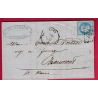 N°29 CONVOYEUR STATION PONTARLIER DOUBS POUR CHAUMONT HAUTE MARNE LETTRE COVER