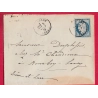 N°60 CAD TYPE 16 ST SAULGE NIEVRE POUR BOURBON LANCY SAONE ET LOIRE LETTRE COVER