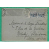 N°165 x2 PAIRE ORPHELINS DE GUERRE SURCHARGE CAD PARIS RUE D'ENGHIEN POUR NEUILLY PLAISANCE 1931 LETTRE COVER FRANCE