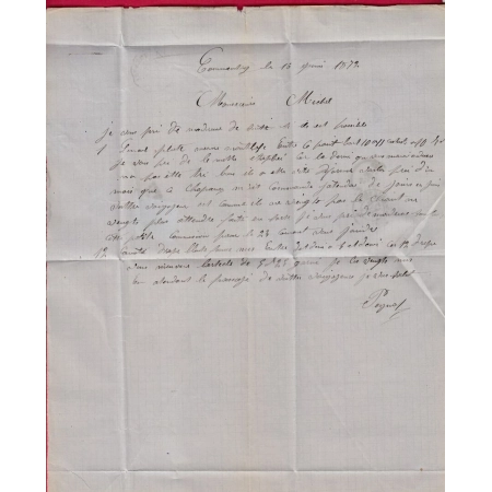 N°60 CONVOYEUR STATION COMMENTRY ALLIER POUR ALBI TARN LETTRE COVER