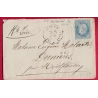 N°60 CONVOYEUR STATION LE PUY EN VELAY HAUTE LOIRE CAD T 17 MONTFAUCON DU VELAY POUR DUNIERES LETTRE COVER