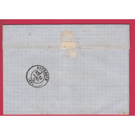 N°60 CAD TYPE 16 LA TOUR DU PIN ISERE CAD TYPE 16 POUR BOURGOIN LETTRE COVER