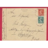 ALSACE LORRAINE ENCHENBERG MOSELLE CAD ALLEMAND N°137 138 1919 POUR STRASBOURG  LETTRE COVER