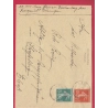 ALSACE LORRAINE ENCHENBERG MOSELLE CAD ALLEMAND N°137 138 1919 POUR STRASBOURG  LETTRE COVER
