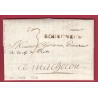 MARQUE BOURGNEUF EN RETZ LOIRE INFERIEURE 1756 LENAIN N°1 INDICE 22 POUR MACHECOUL LETTRE COVER