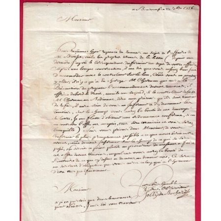 MARQUE BOURGNEUF EN RETZ LOIRE INFERIEURE 1756 LENAIN N°1 INDICE 22 POUR MACHECOUL LETTRE COVER