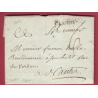 MARQUE PLOERMEL MORBIHAN LENAIN N°5 1781 POUR NANTES LETTRE COVER