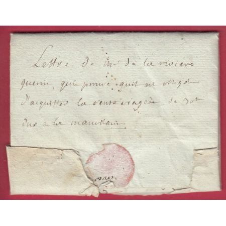 MARQUE PLOERMEL MORBIHAN LENAIN N°5 1781 POUR NANTES LETTRE COVER